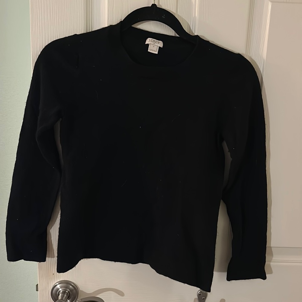 J. Crew black long sleeve sweater (size small)